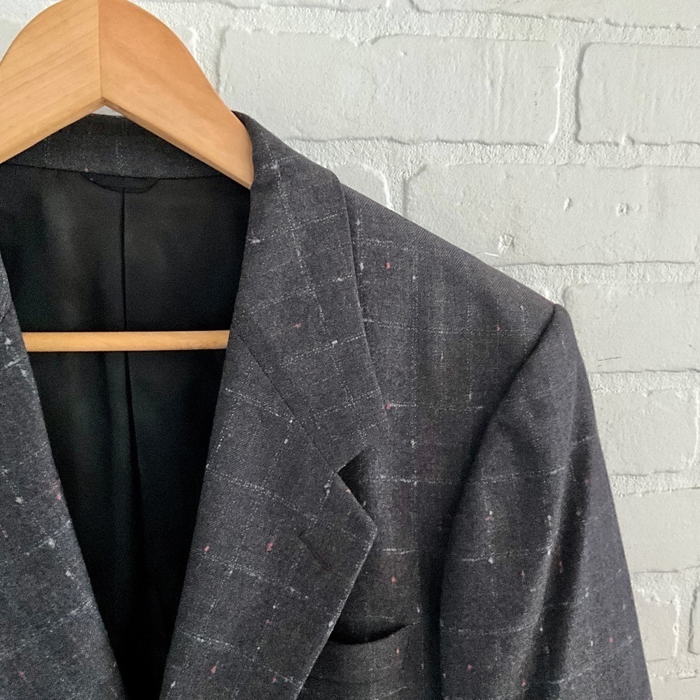 Vintage Biella Italian Wool Blazer Quiet Luxury 40R Julien Poulin - Picture 4 of 11